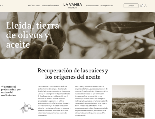 Nou web de Molí de la Vansa